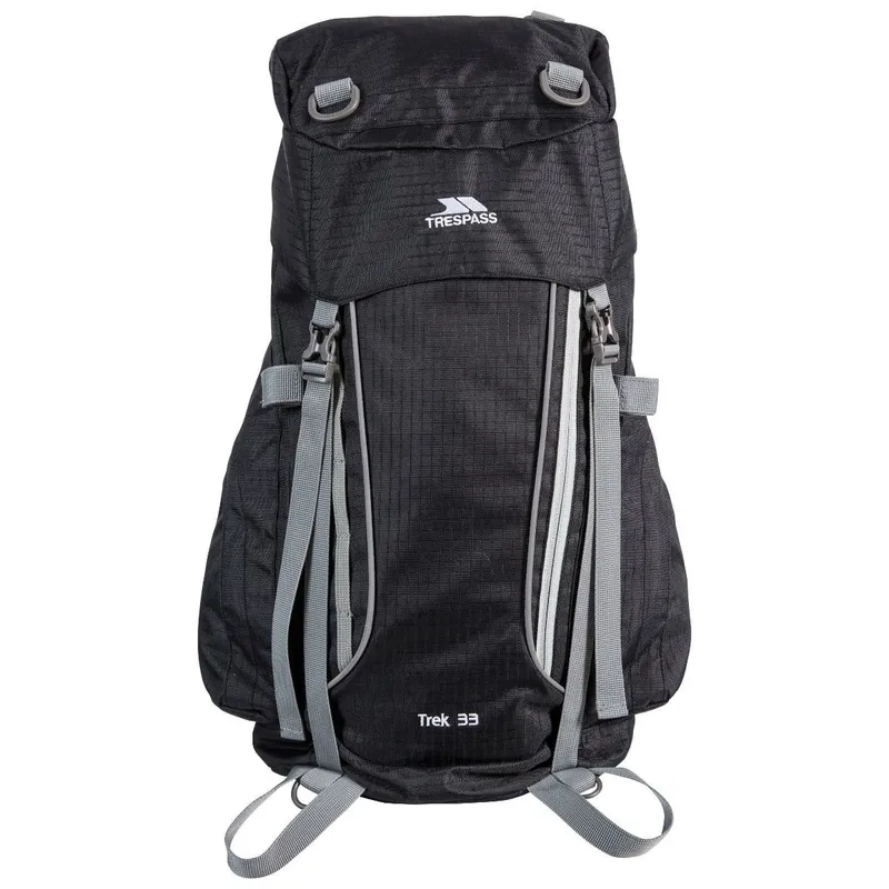 Trespass Men's Trek 33 Rucksack Backpack (33 Litres) in Dark Blue Dark Blue