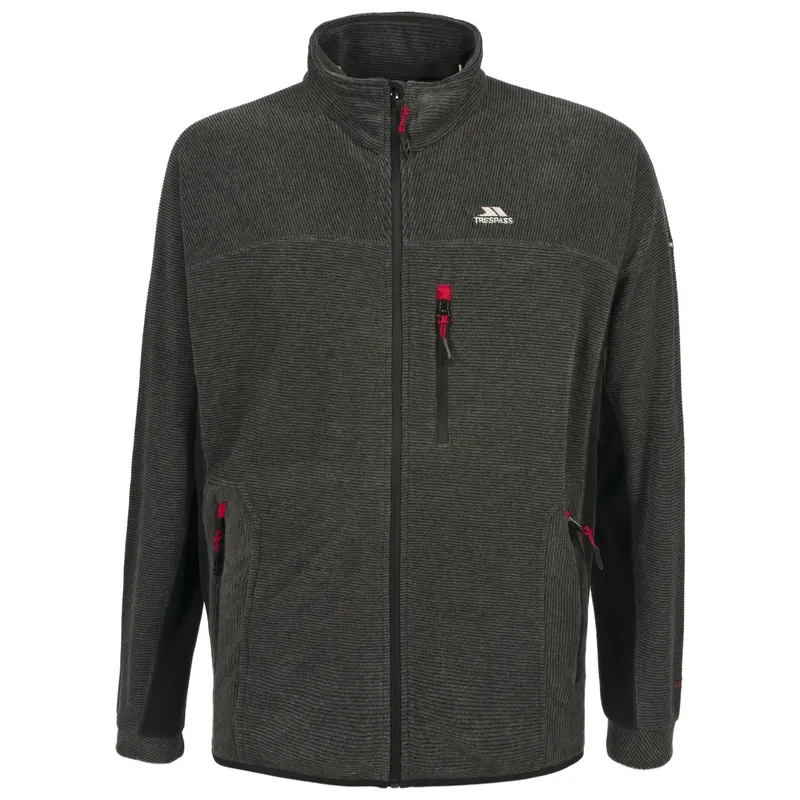 Trespass Mens Jynx Full Zip Fleece Jacket - Black - Size Medium