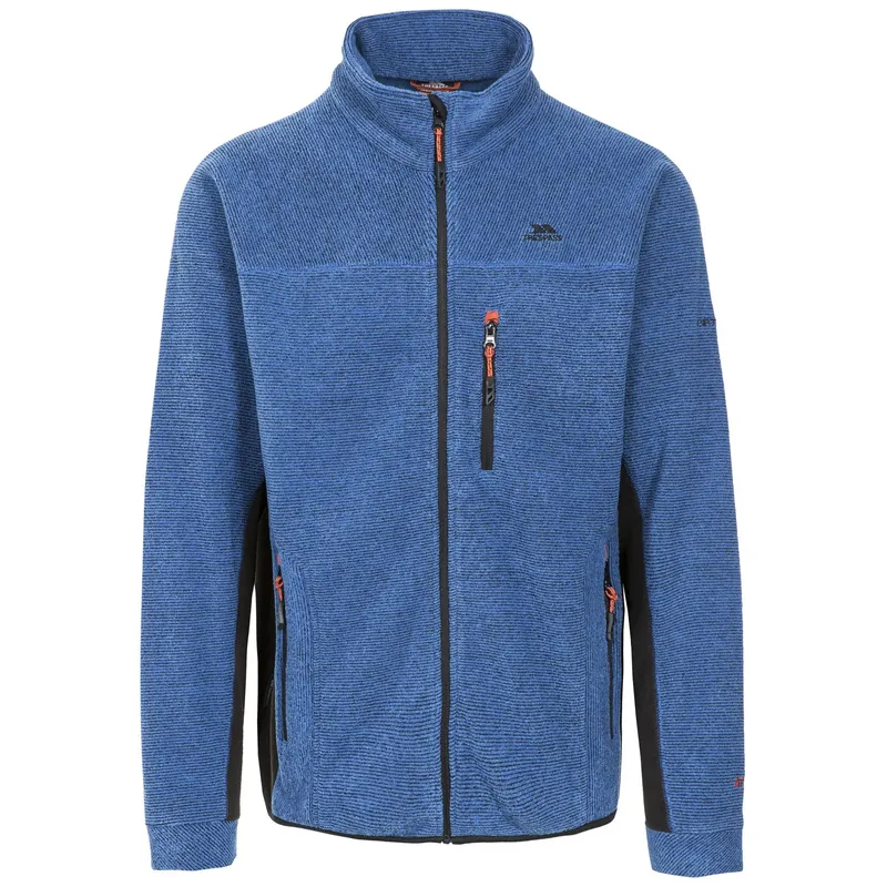 Trespass Mens Jynx Full Zip Fleece Jacket - Blue - Size Small