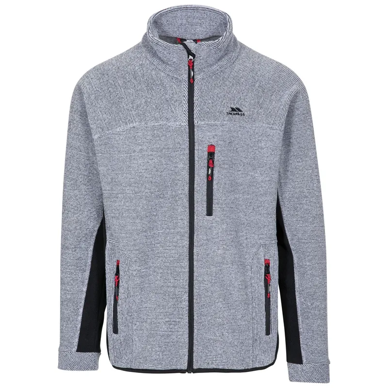 Trespass Mens Jynx Full Zip Fleece Jacket - Platinum - Size X-Small