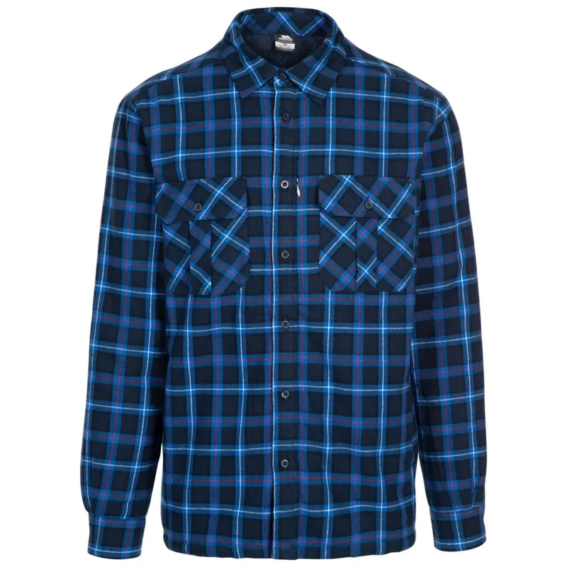 Trespass Mens Rapeseed Check Shirt (Dark Blue) Cotton - Size Small