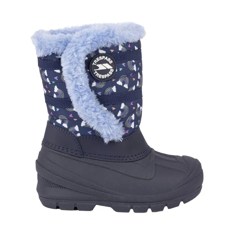 Trespass Runa Snow Boots in Navy Size: 6 Navy 6