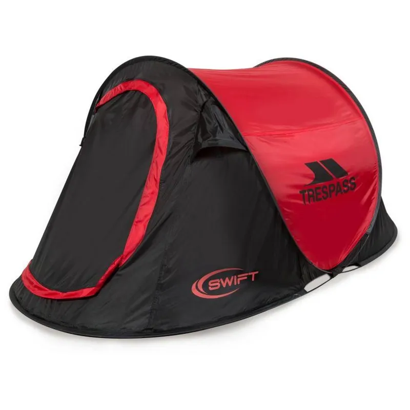 Trespass Unisex Swift Pop-Up Tent in Red Red female