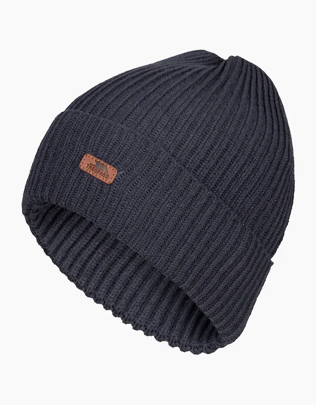 Trespass Unisex Adult Dornan Beanie - Black - Size: L-XL