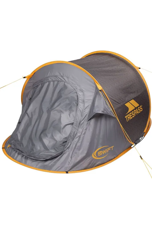 Trespass Unisex Swift 2 Patterned Pop-Up Tent in Grey Grey One Size female