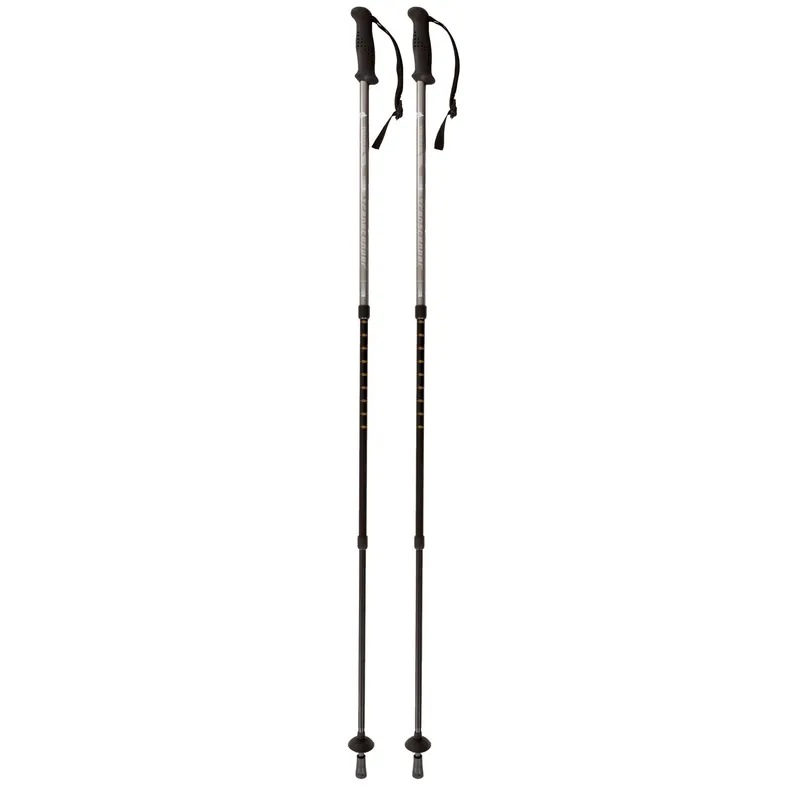 Trespass Unisex Transduo 2 Piece Walking Pole Set in Dark Grey Dark Grey female