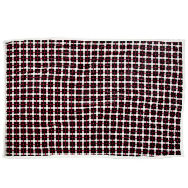 Trespass Vallon Sherpa Blanket in Red Red