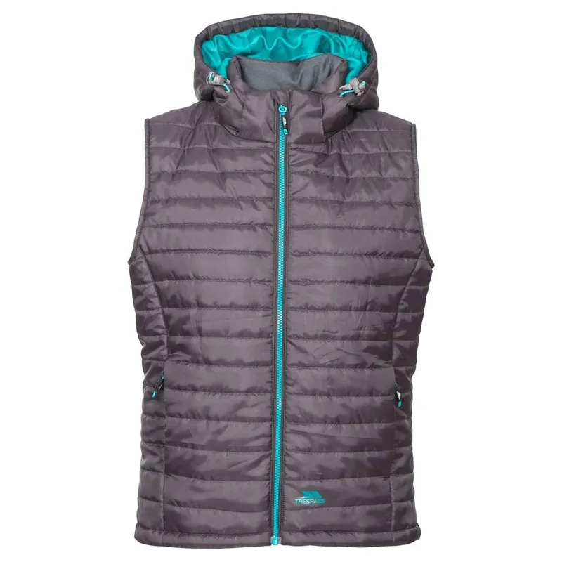 Trespass Women's Aretha Casual Gilet in Dark Grey Size: XL - Dark Grey