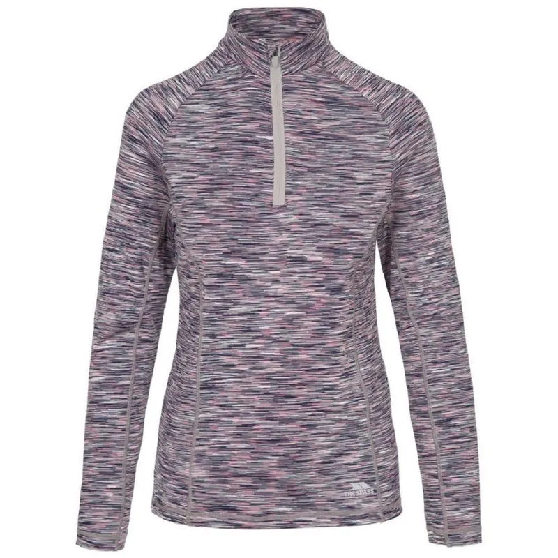 Trespass Women's Edith Active Top in Light Grey Size: XL Light Grey XL