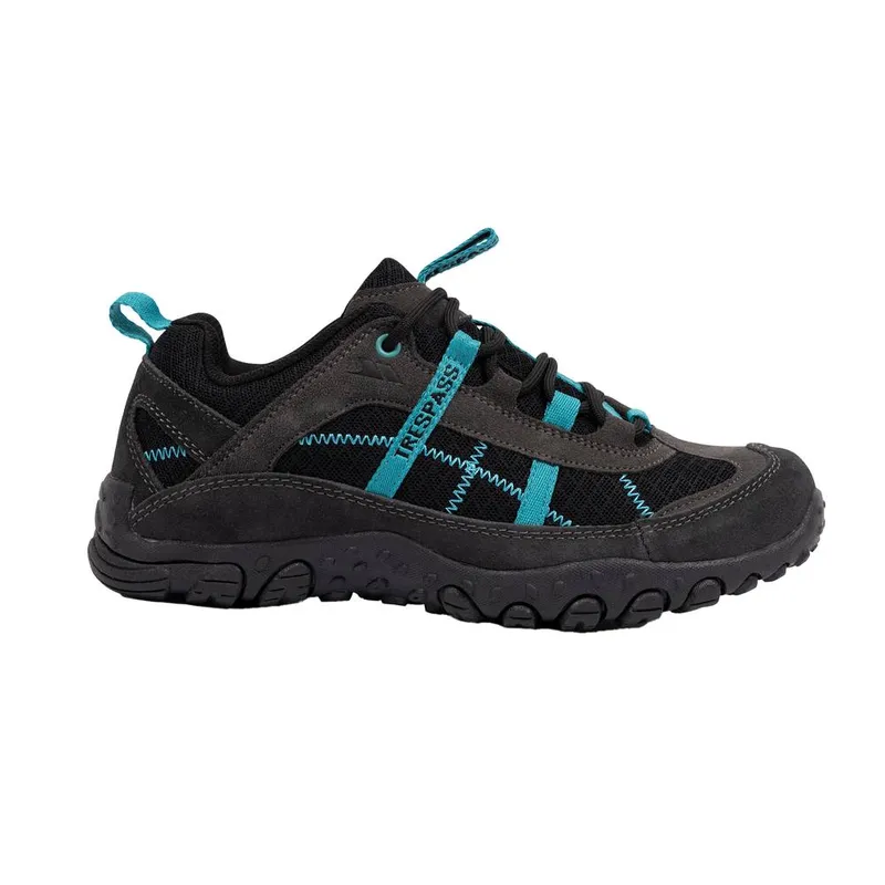 Trespass Women's Fell Lightweight Walking Shoes in Charcoal Size: 6 - Charcoal