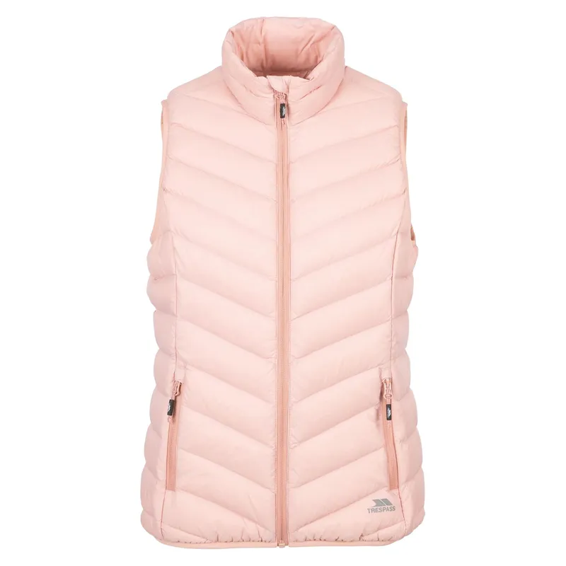 Trespass Women's Giana Down Gilet in Rose Size: XL Rose XL