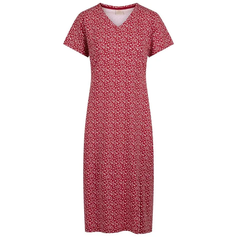 Trespass Women's Lula Midi Dress in Red Size: Small - Red