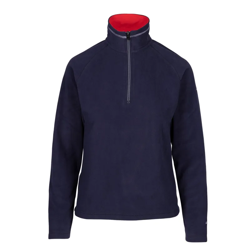 Trespass Women's Skylar Fleece Top in Navy Size: 2XS Navy 2XS