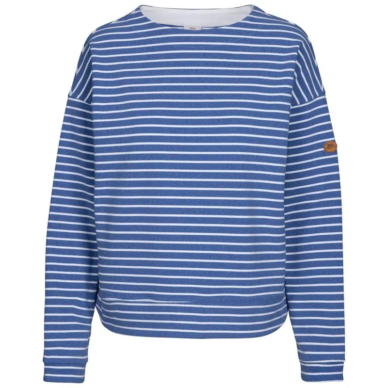 Trespass Women's Soothing Striped Marl Top in Indigo Size: Medium - Indigo