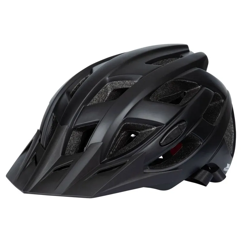 Trespass Zrpokit Cycle Helmet in Jet Black Size: Large - Jet Black - Size: L