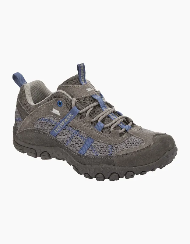 Trespass Women's Fell Lightweight Walking Shoes in Dark Grey Size: 8 - Dark Grey