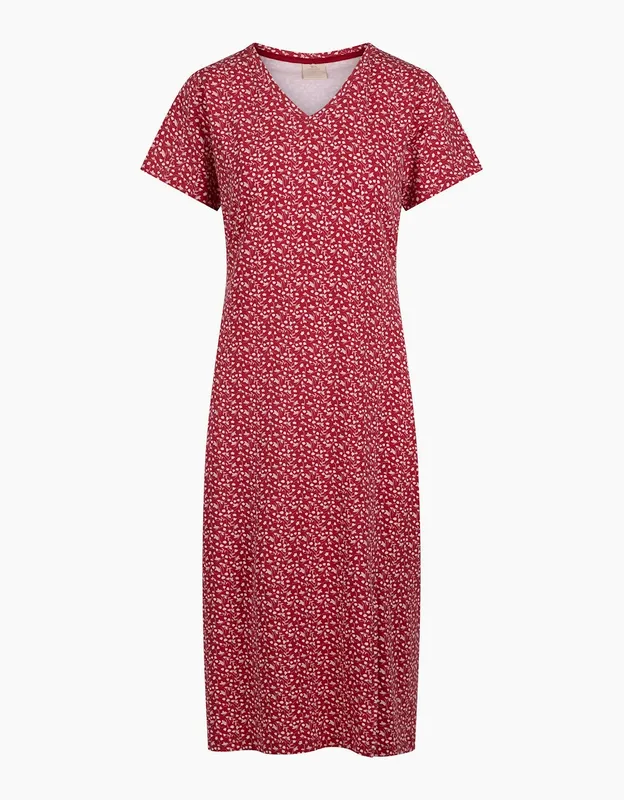 Trespass Women's Lula Midi Dress in Red Size: Medium - Red
