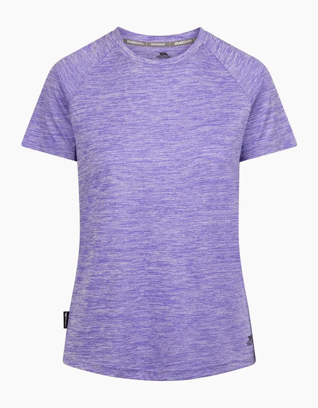 Trespass Women's Selinne Duo Skin Active Top in Lilac Size: Large - Lilac