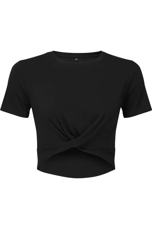 TriDri Twisted Womens Crop Top - - Size: XL
