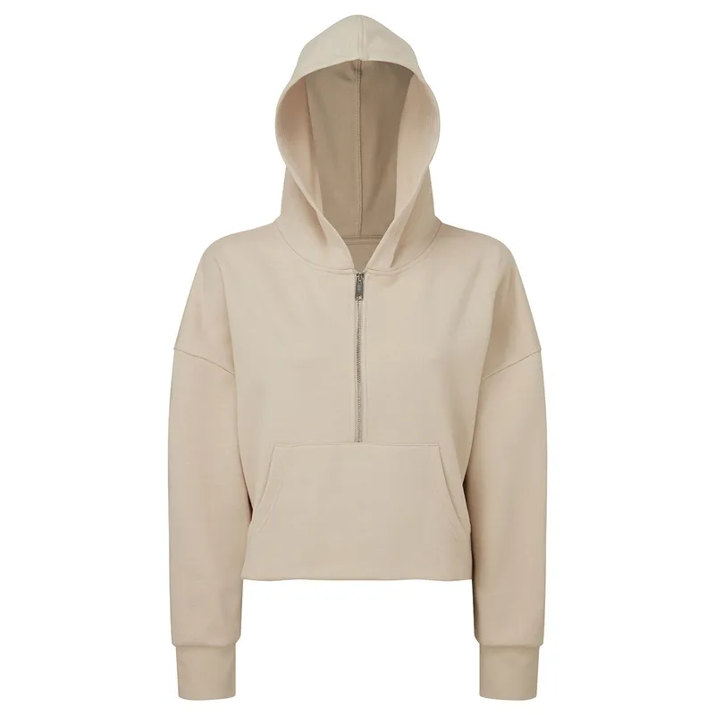 TriDri Half Zip Womens Hoodie - - Size: 6-8
