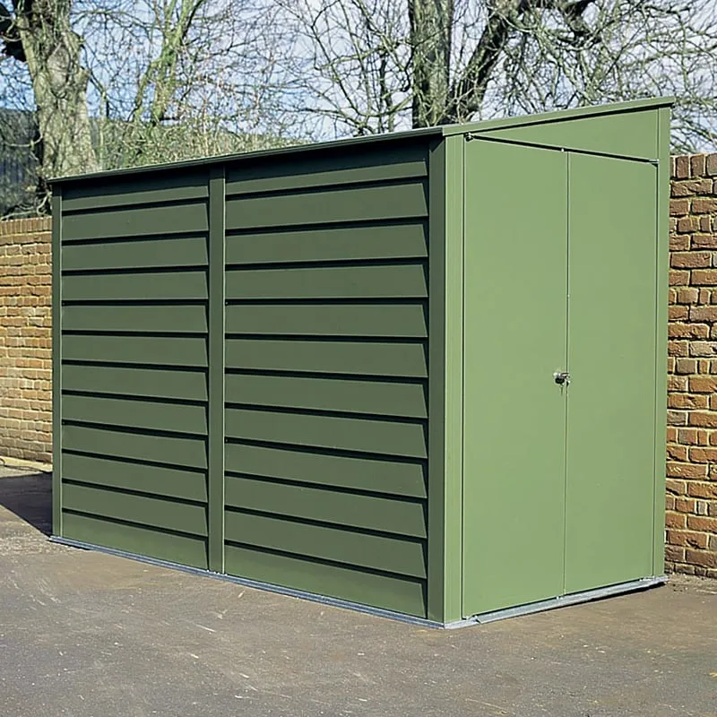 9' x 4' Trimetals Titan 940 Premium Motorcycle Metal Garage - Security Storage