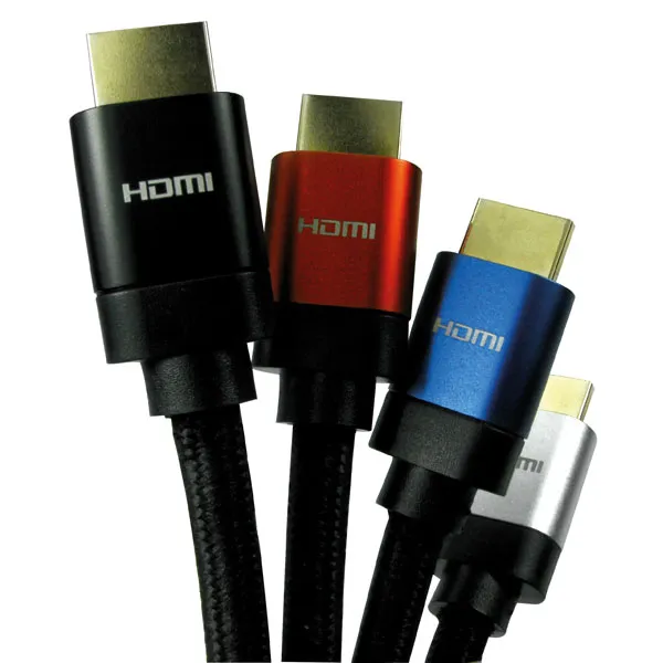 TruConnect 16-1760 2m 8K HDMI 28AWG Black Hood Black Braided Cable