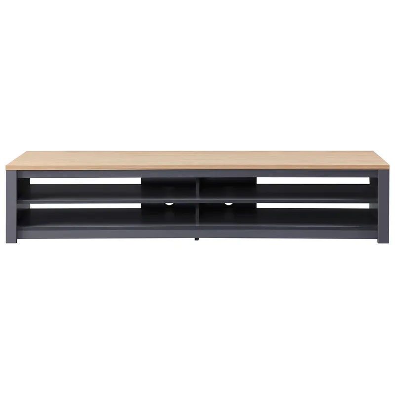Ttap Mem 2000 Gry Memphis 2000mm Wide TV Stand in Grey Oak