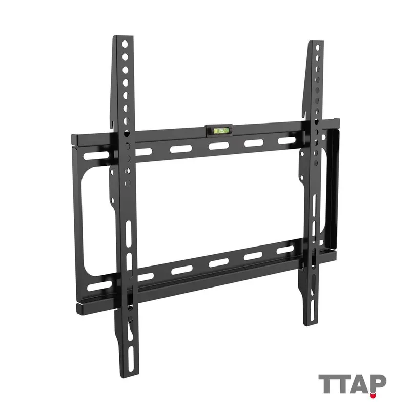 Ttap Pps TTD404F Slim Fixed TV Bracket Up to 65" with Built-in Safety Lock in Black Black