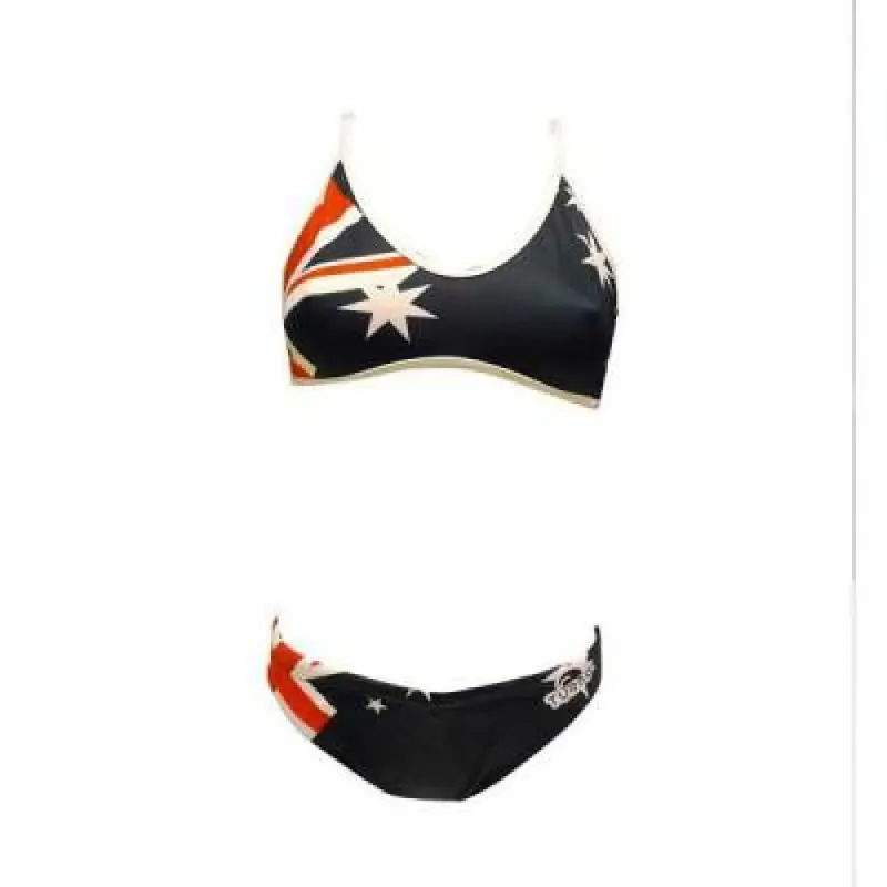Turbo Australian Flag Bikini Navy M Women