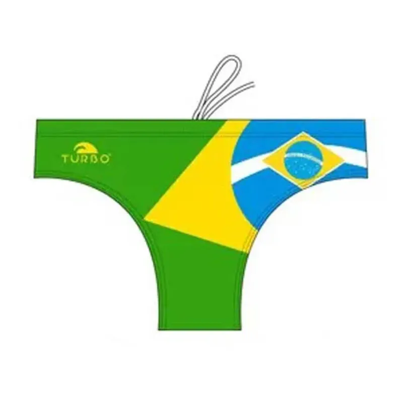 Turbo Brazil Swimming Brief Green / Yellow S Men