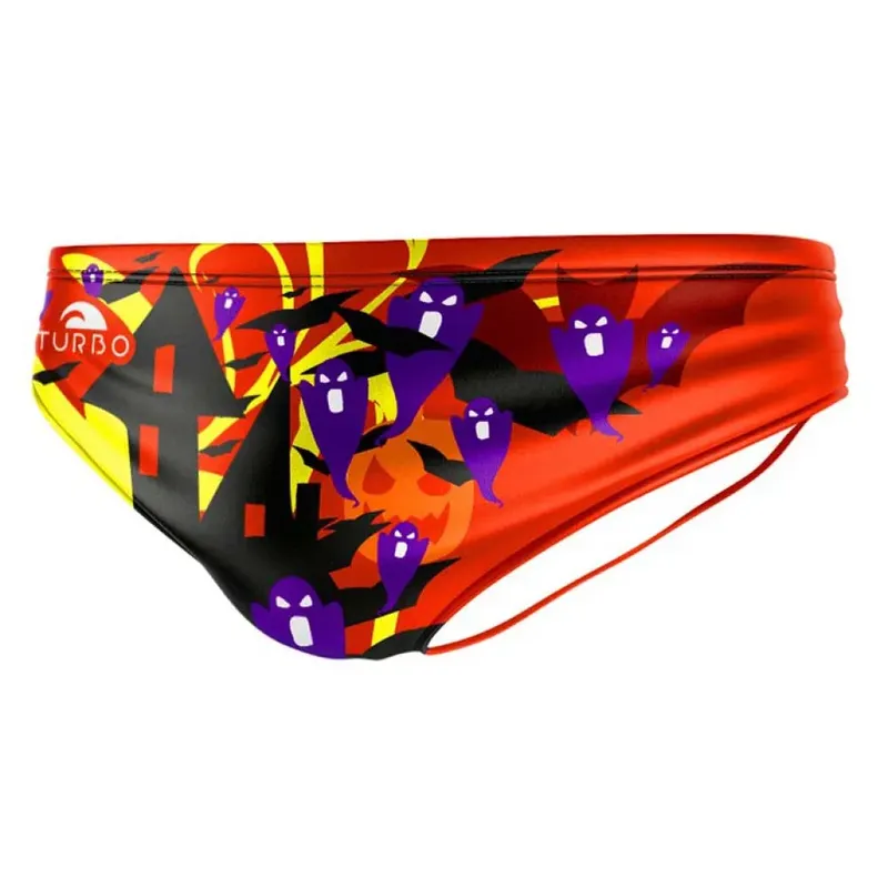 Turbo Halloween Pumpkin Swimming Brief Multicolor XL Men