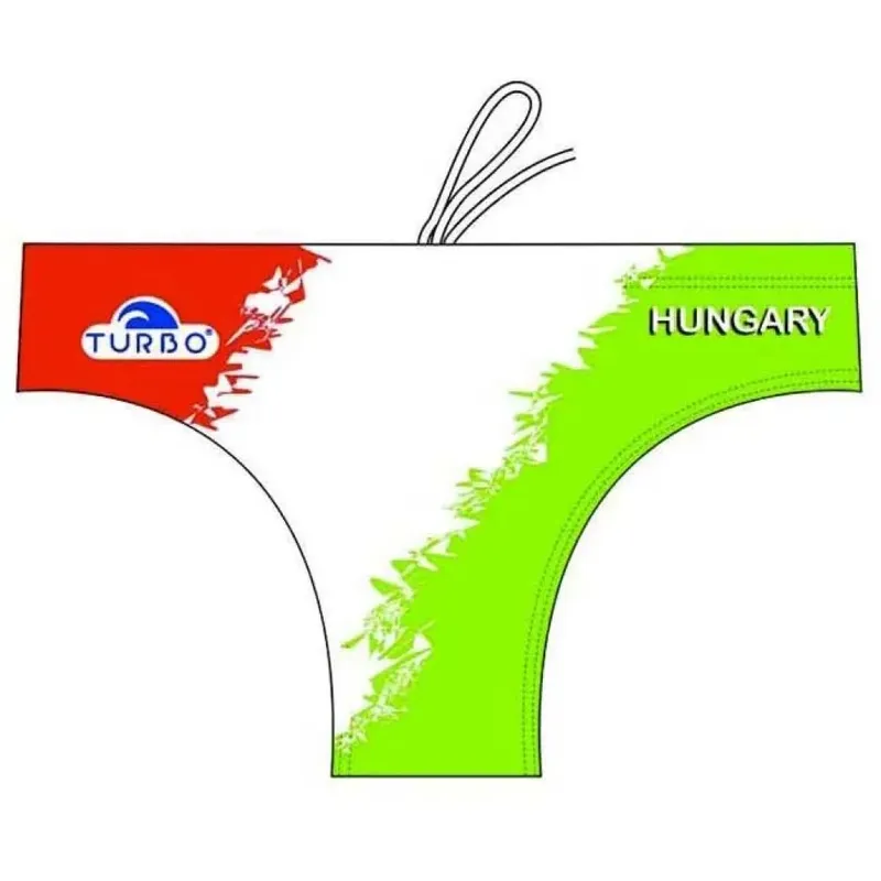 Turbo Hungary New Swimming Brief Green / White S Men