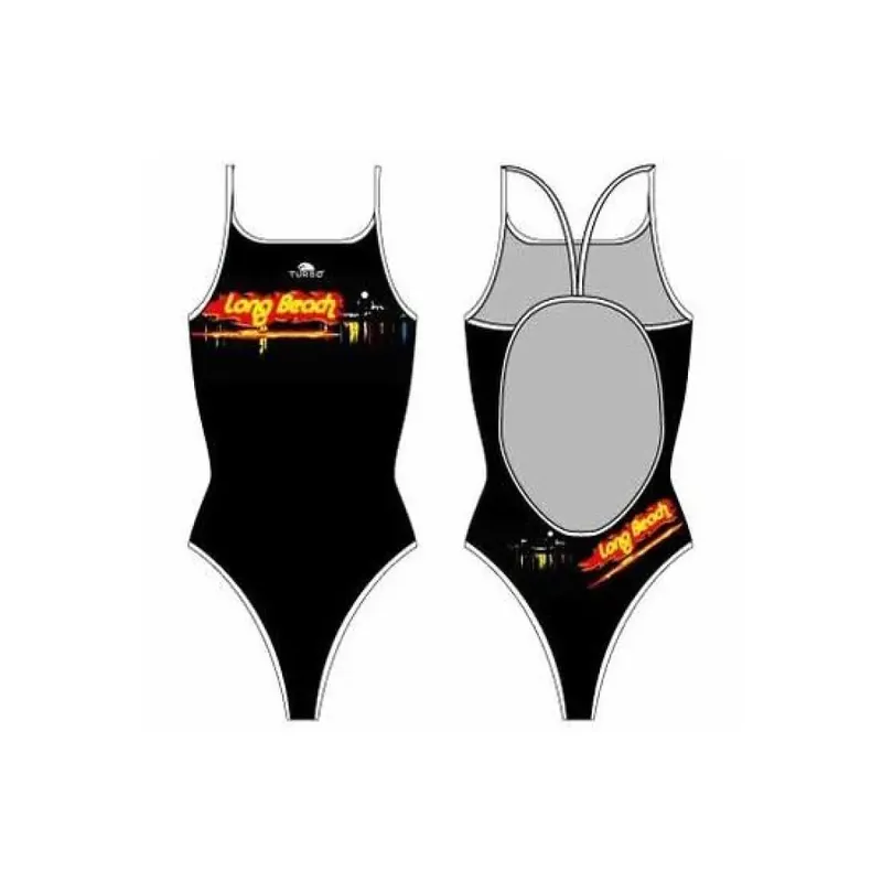 Turbo Long Beach Swimsuit Black S Women