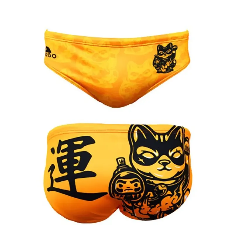 Turbo Lucky Cat Swimming Brief Orange 2XL Men