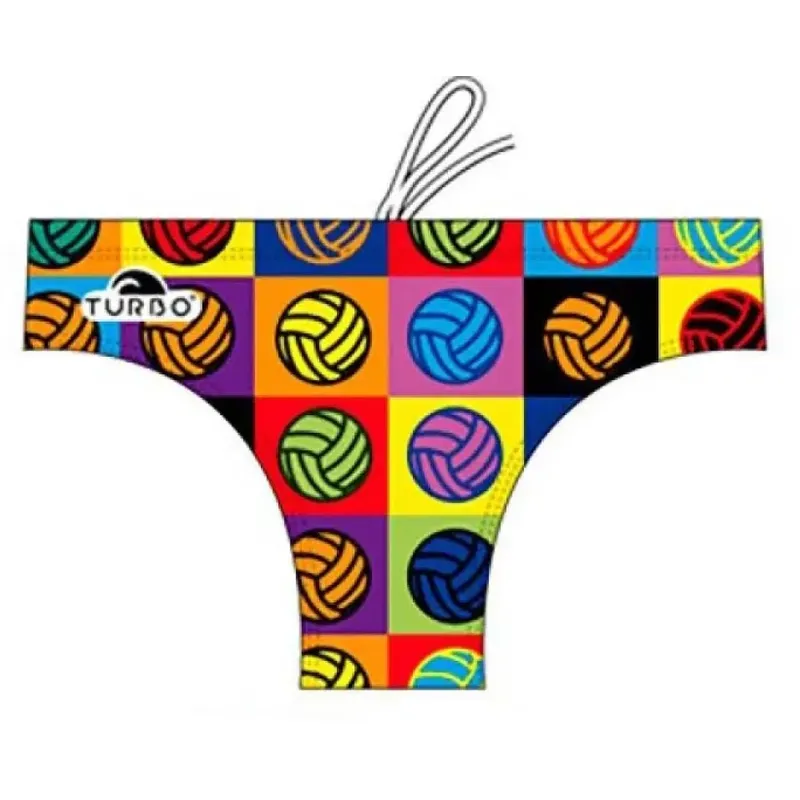 Turbo Multi Ball Swimming Brief Multicoloured L Men