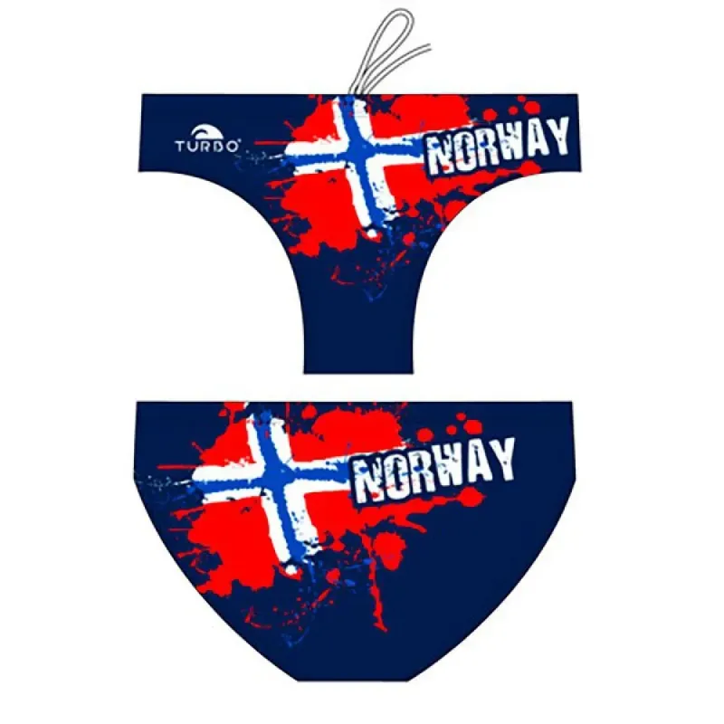 Turbo New Norway Waterpolo Swimming Brief Navy 7-8 Years Boys