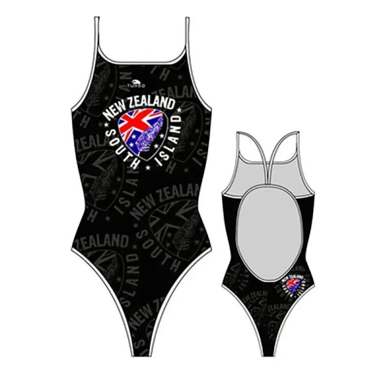 Turbo New Zealand Shield Swimsuit Black L Women