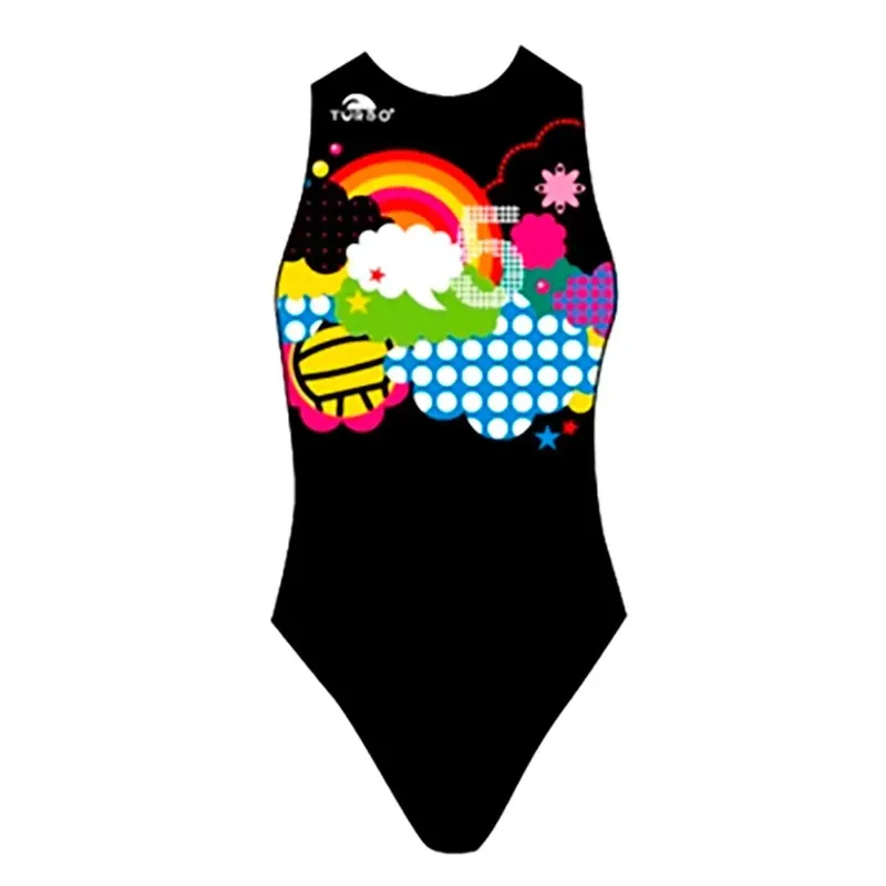 Turbo Rainbow Swimsuit Black XL Women
