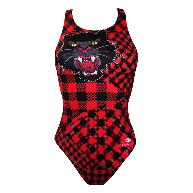 Turbo Red Tiger Swimsuit Red L Women
