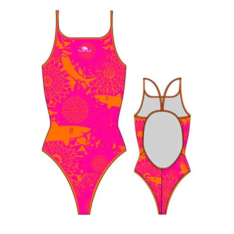 Turbo Shark Swimsuit Pink / Orange XL Women