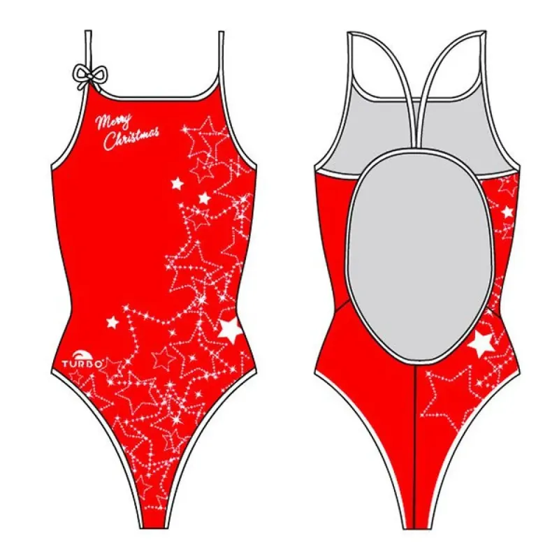 Turbo Stars Christmas Swimsuit Red M Women