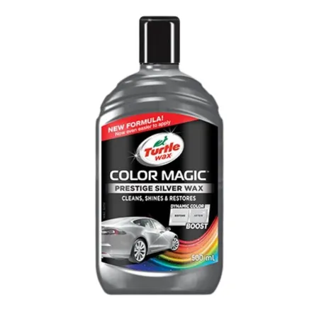 Turtle Wax Color Magic Coloured Car Wax Silver