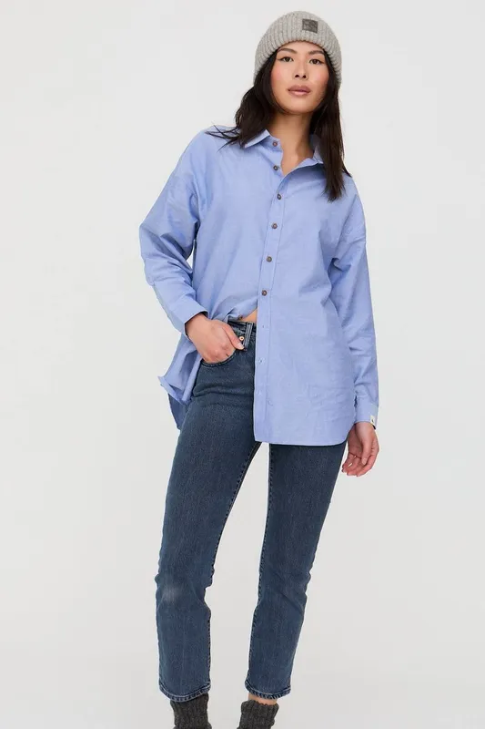 Turtledove London Women's Bea Blue Shirt Size: Medium Blue female
