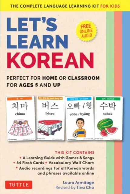 Tuttle Publishing Let'S Learn Korean Flash Card Kit : Perfect For Home Or Classroom For Ages 5 And Up--The Complete Language Learning Kit For Kids (64 Flash Cards, Online Audio Recordings & Poster)