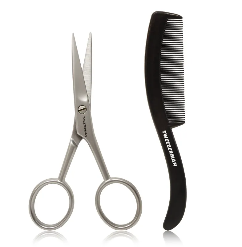 Tweezerman Moustache Scissors & Comb
