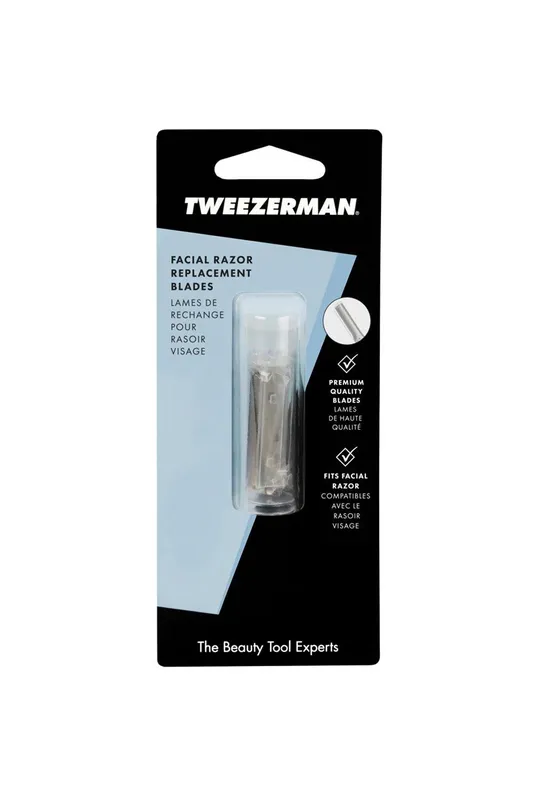 Tweezerman Women's Facial Razor Replacement Blades Multicolor