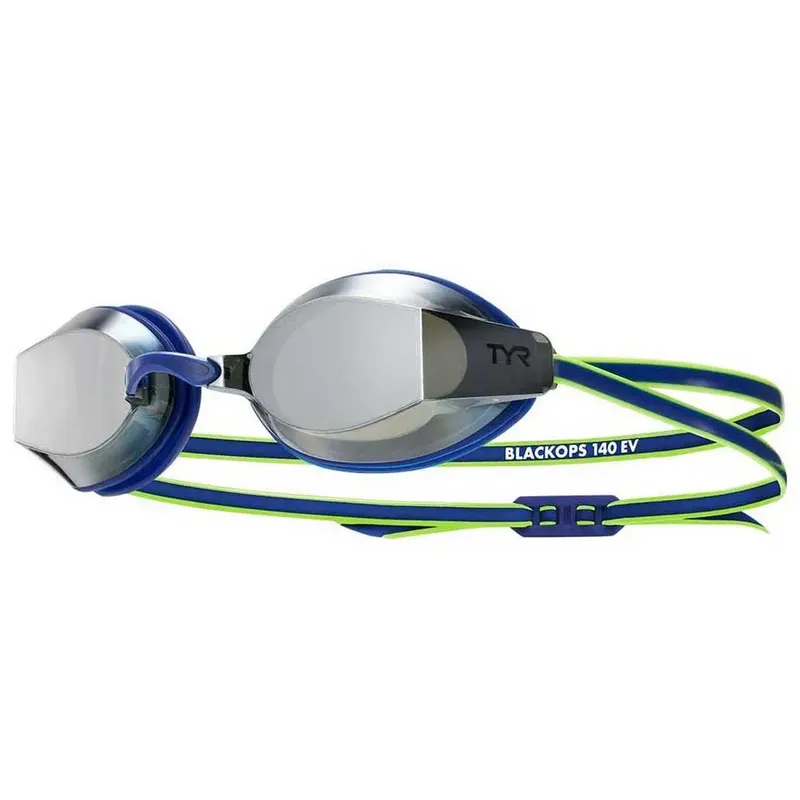 Tyr Black Ops 140ev Mirror Swimming Goggles Navy / Lime One Size Men,Women