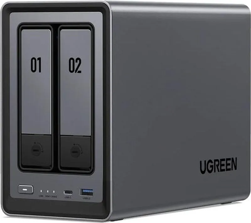 Ugreen NASync DXP2800 Nas Enclosure - 2 Bay, Black, Black