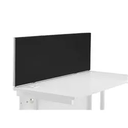 Unbranded 1200 Straight Upholstered Desktop Screen - Black - DMS1200SBK