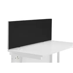 Unbranded 1400 Straight Upholstered Desktop Screen - Black - DMS1400SBK